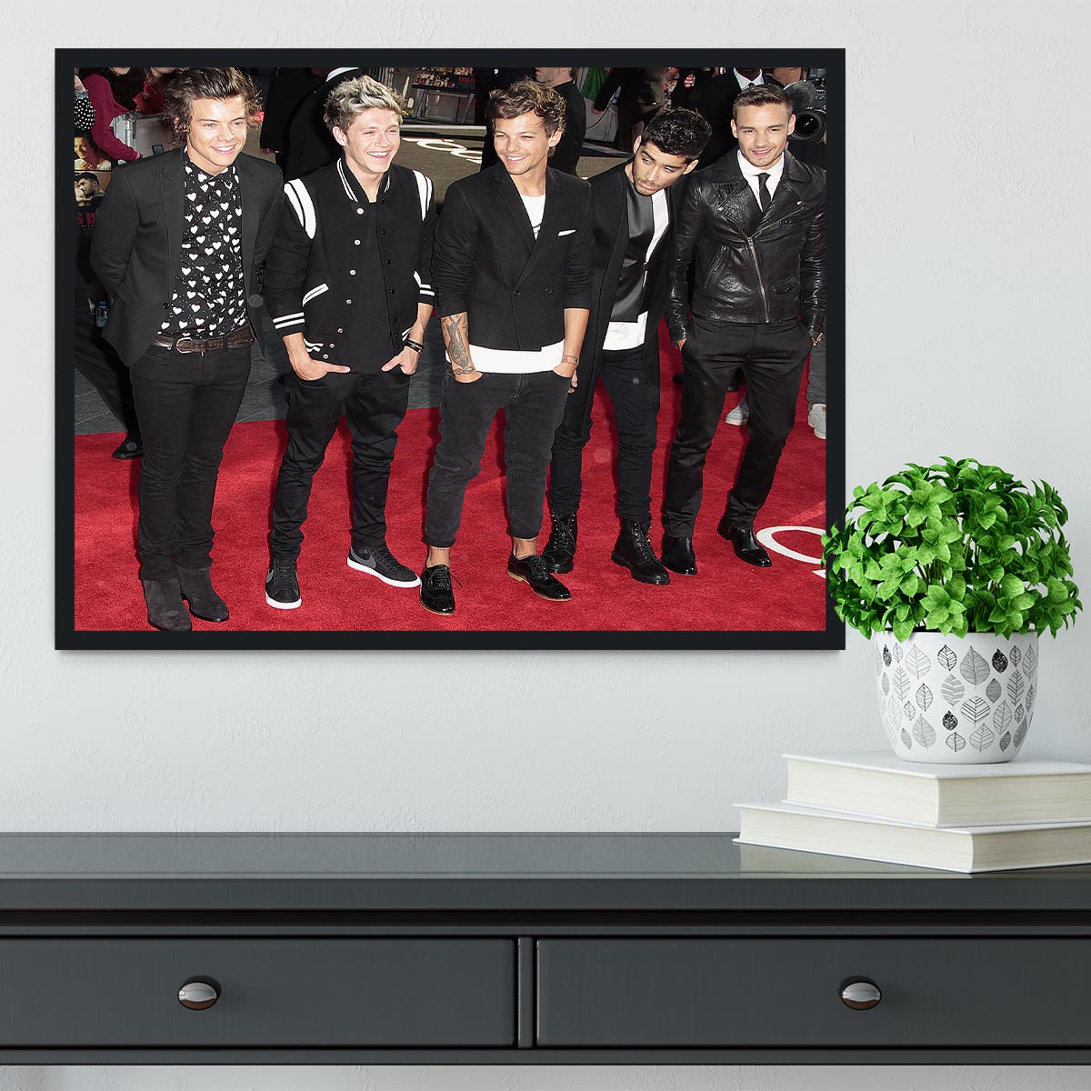 One Direction on the red carpet Framed Print - Canvas Art Rocks - 2