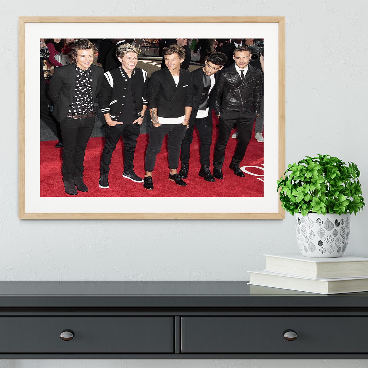 One Direction on the red carpet Framed Print - Canvas Art Rocks - 3