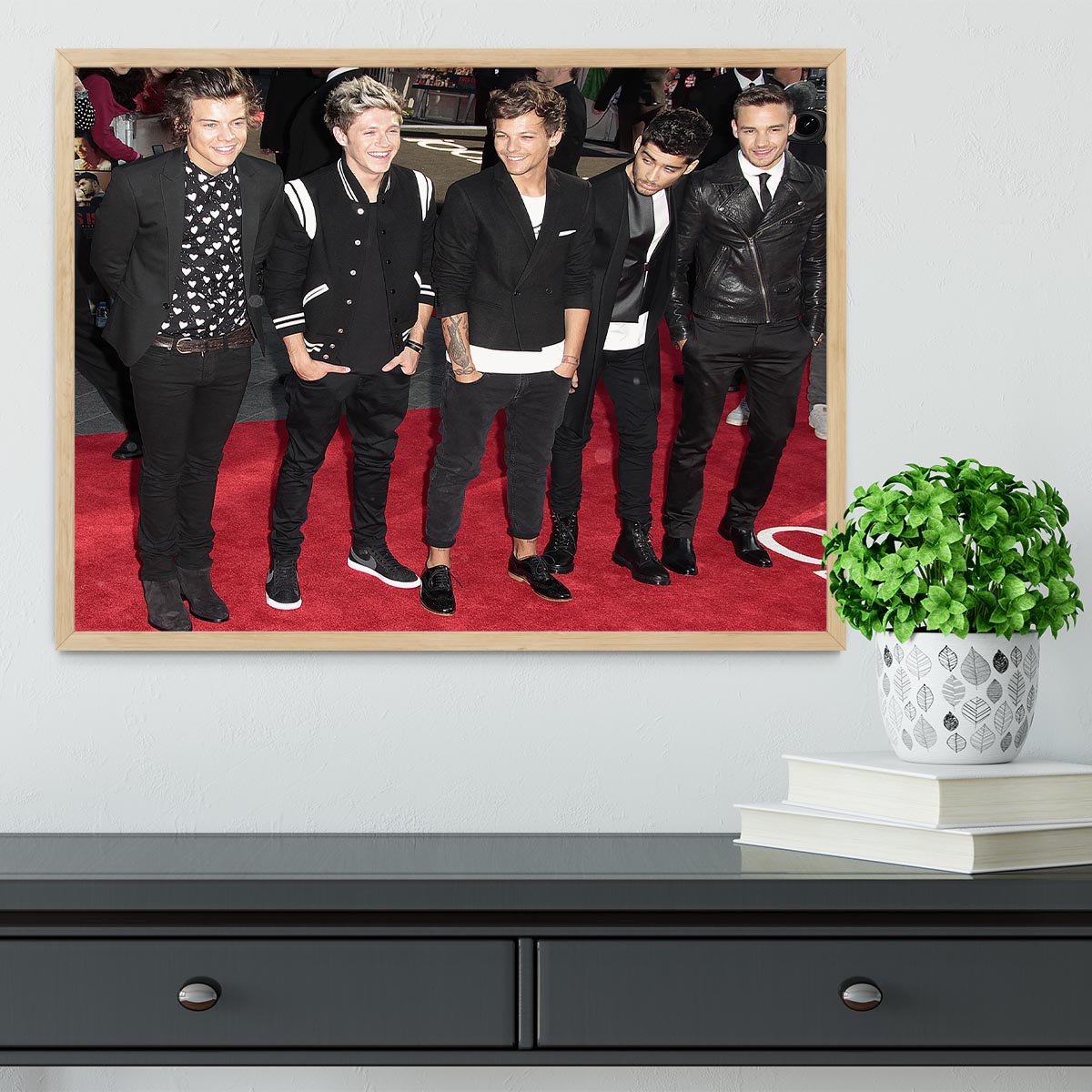 One Direction on the red carpet Framed Print - Canvas Art Rocks - 4