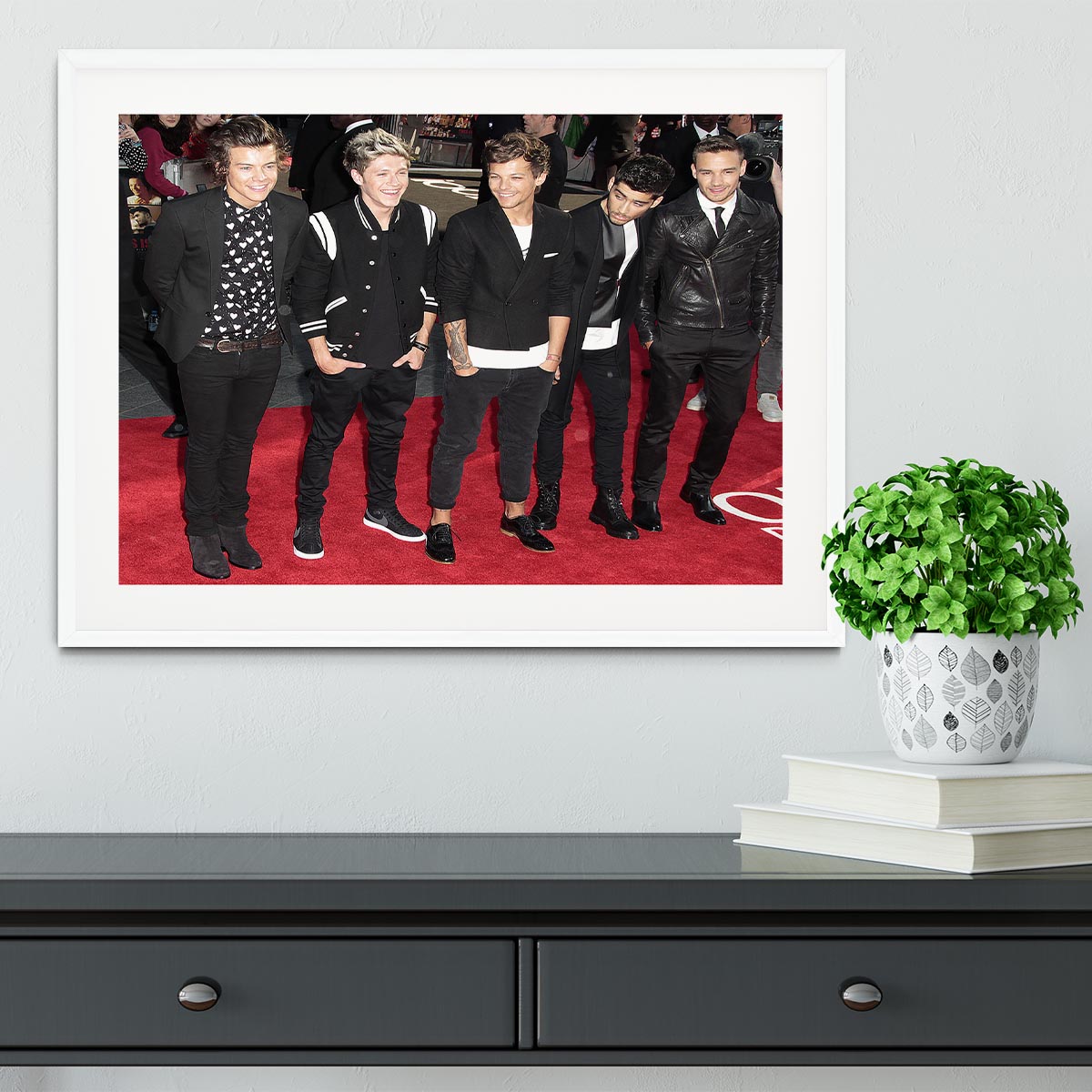One Direction on the red carpet Framed Print - Canvas Art Rocks - 5