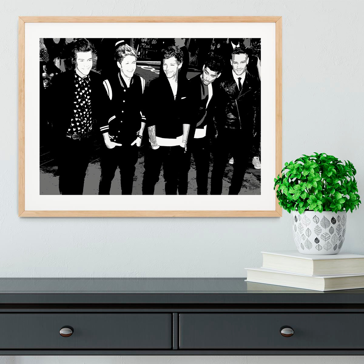 One Direction on the red carpet Pop Art Framed Print - Canvas Art Rocks - 3