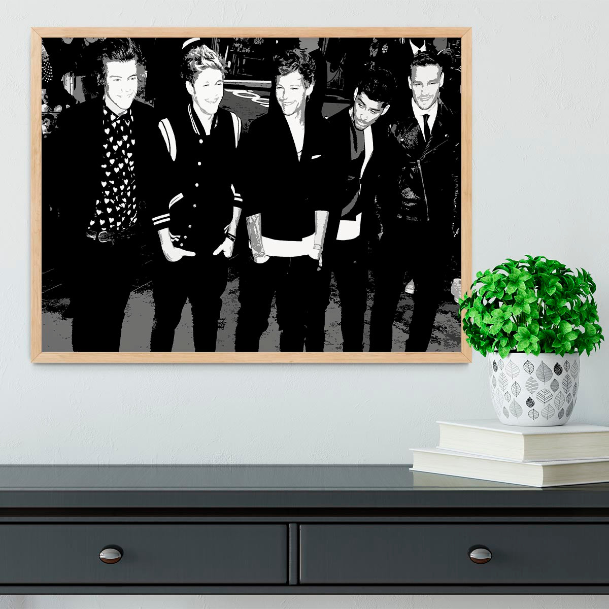 One Direction on the red carpet Pop Art Framed Print - Canvas Art Rocks - 4