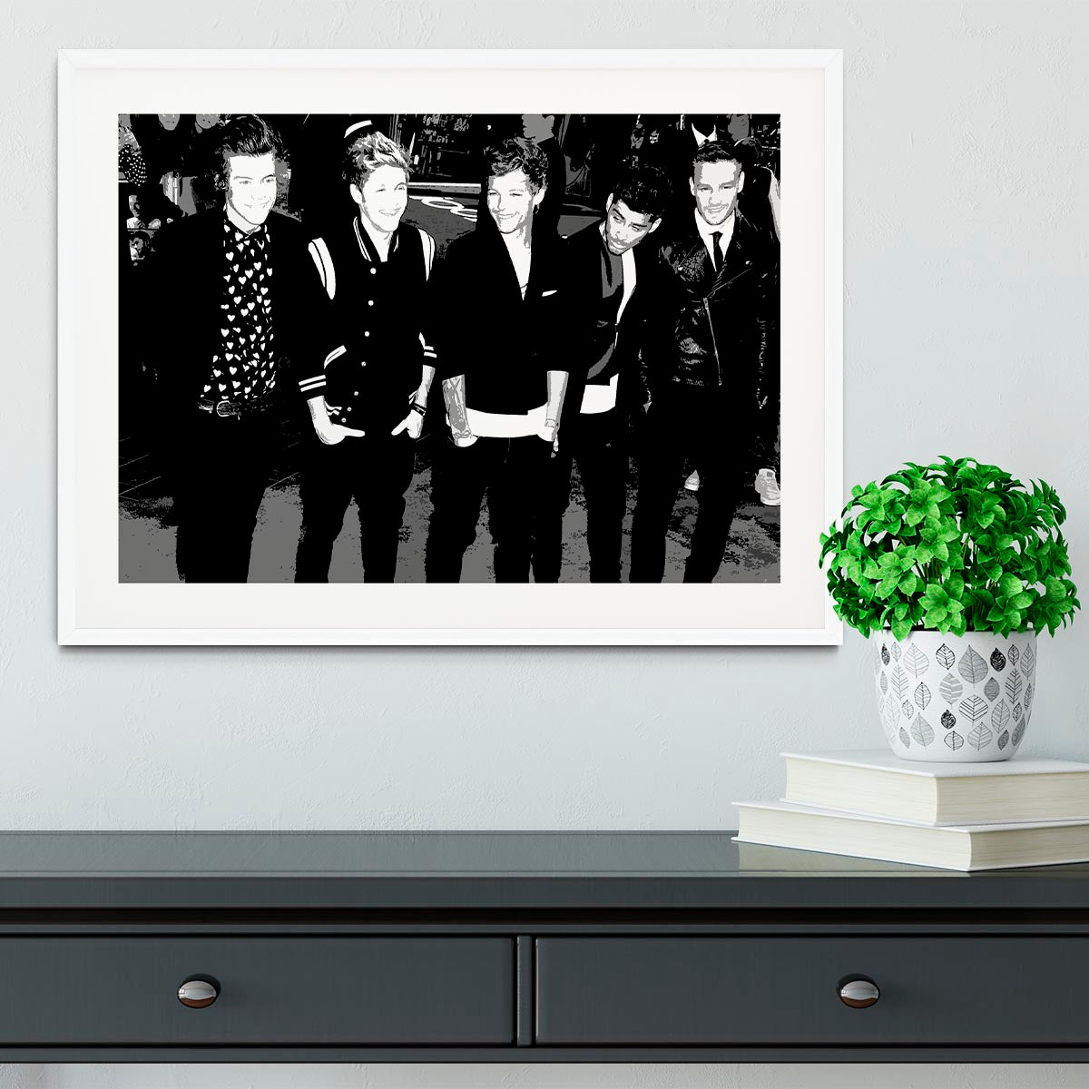 One Direction on the red carpet Pop Art Framed Print - Canvas Art Rocks - 5