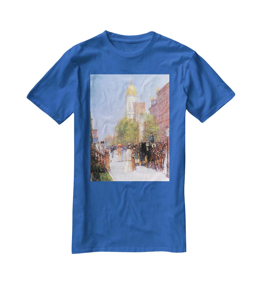 One spring morning by Hassam T-Shirt - Canvas Art Rocks - 2