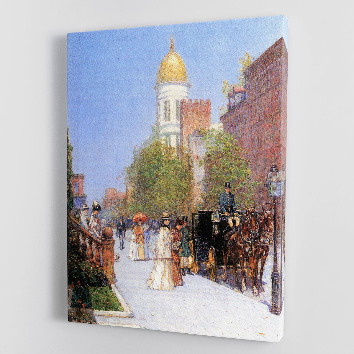 One spring morning by Hassam Canvas Print or Poster - Canvas Art Rocks - 1