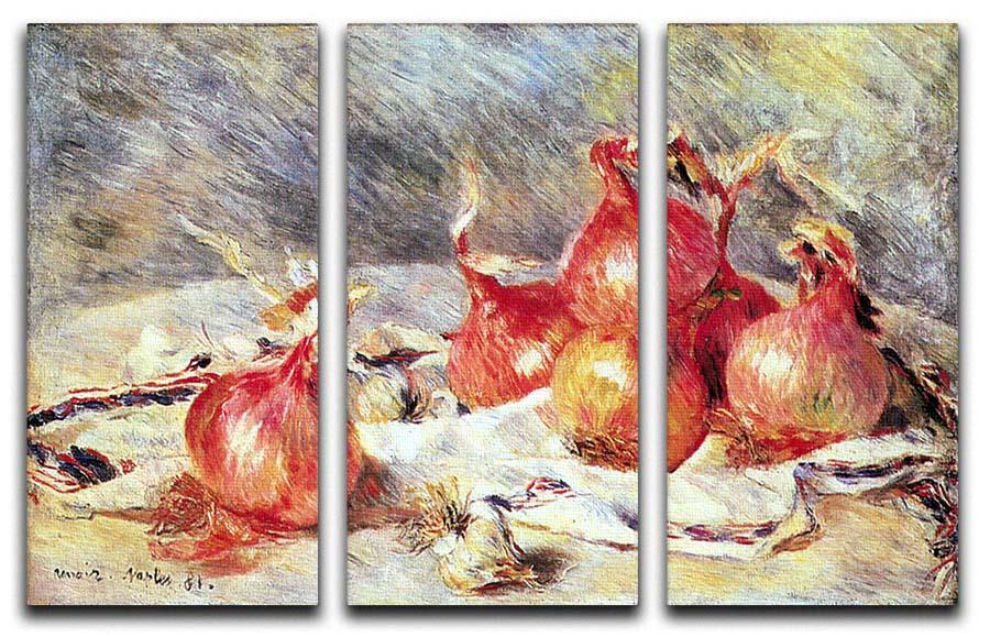 Onions by Renoir 3 Split Panel Canvas Print - Canvas Art Rocks - 1