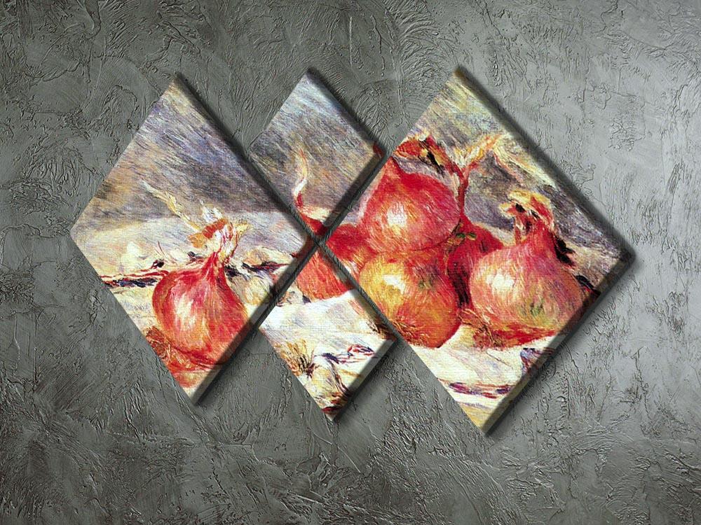 Onions by Renoir 4 Square Multi Panel Canvas - Canvas Art Rocks - 2
