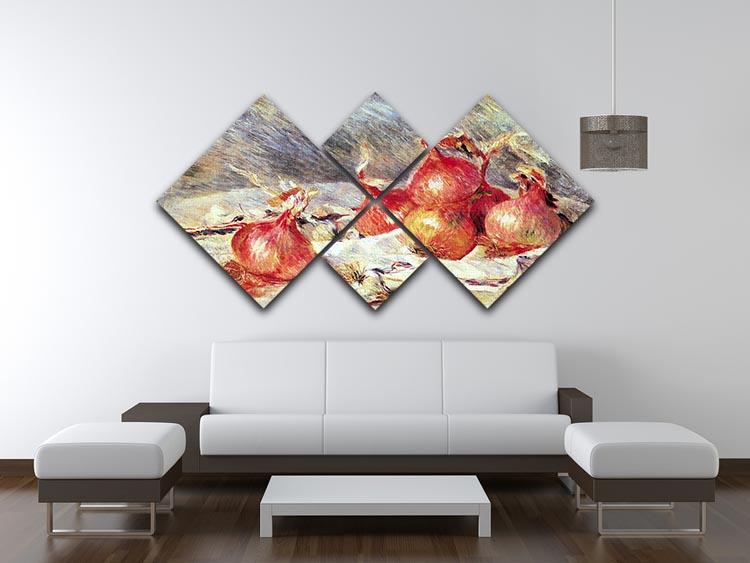 Onions by Renoir 4 Square Multi Panel Canvas - Canvas Art Rocks - 3