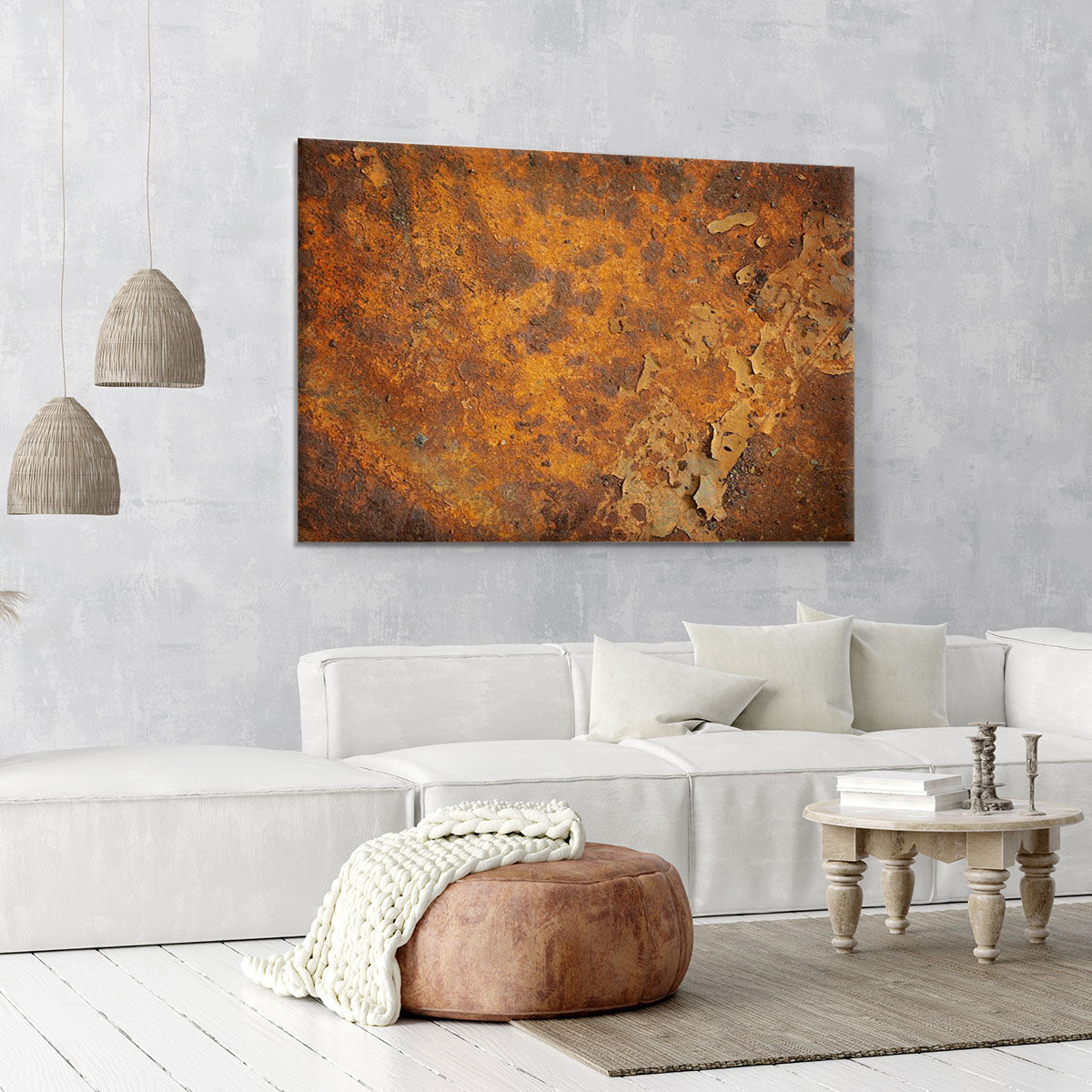 Orange rust grunge abstract Canvas Print or Poster - Canvas Art Rocks - 6