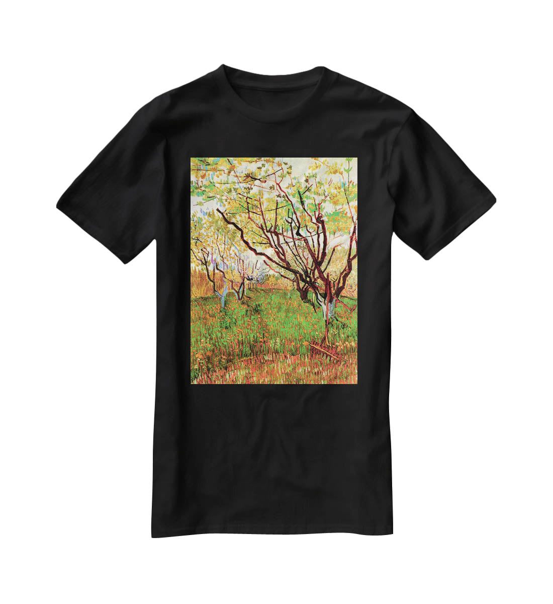 Orchard in Blossom by Van Gogh T-Shirt - Canvas Art Rocks - 1