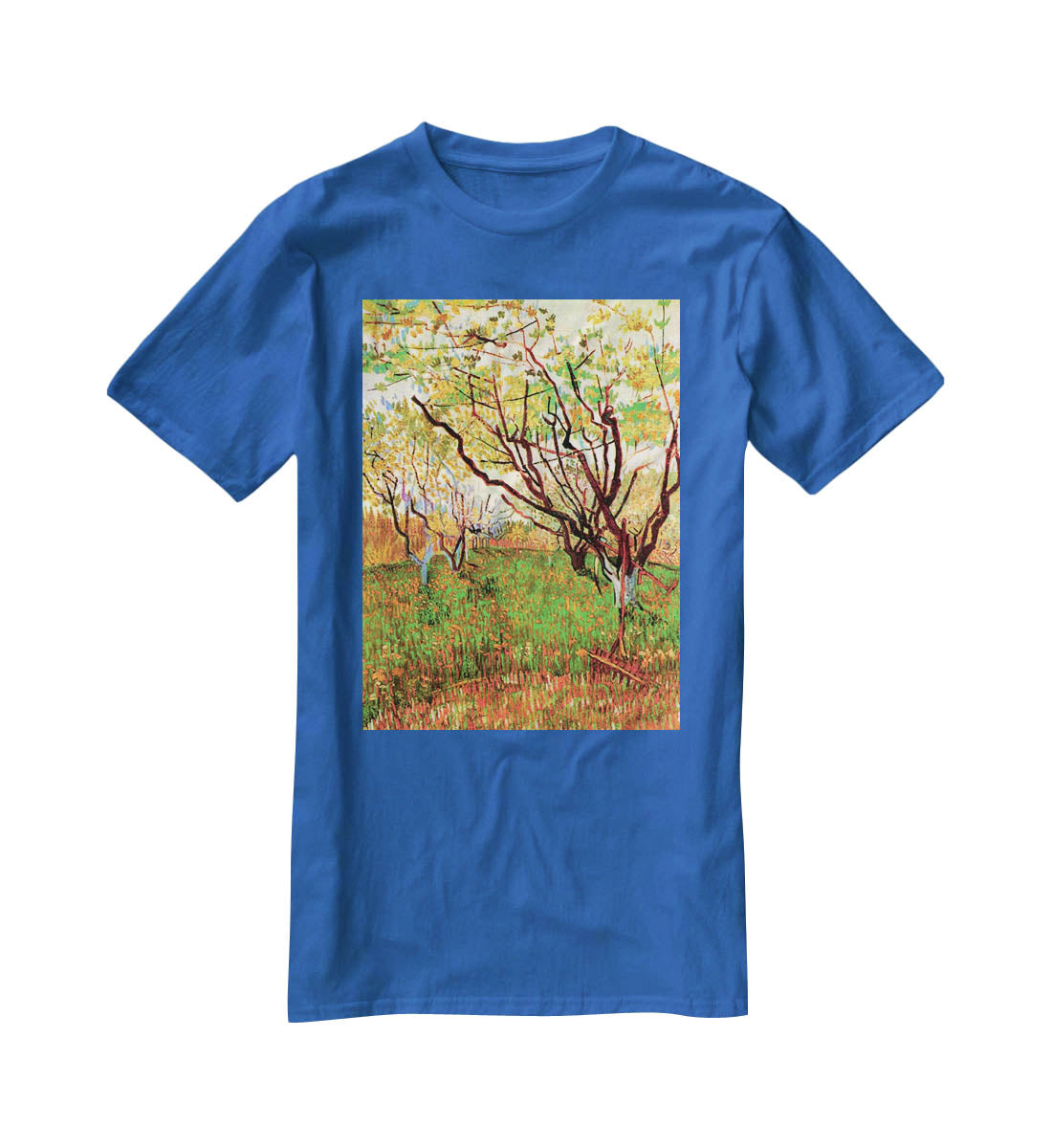 Orchard in Blossom by Van Gogh T-Shirt - Canvas Art Rocks - 2