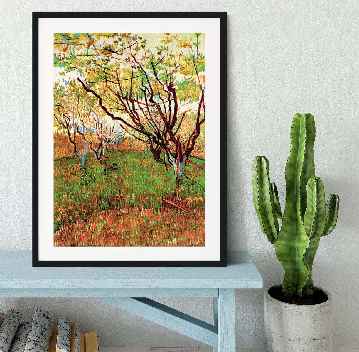 Orchard in Blossom by Van Gogh Framed Print - Canvas Art Rocks - 1