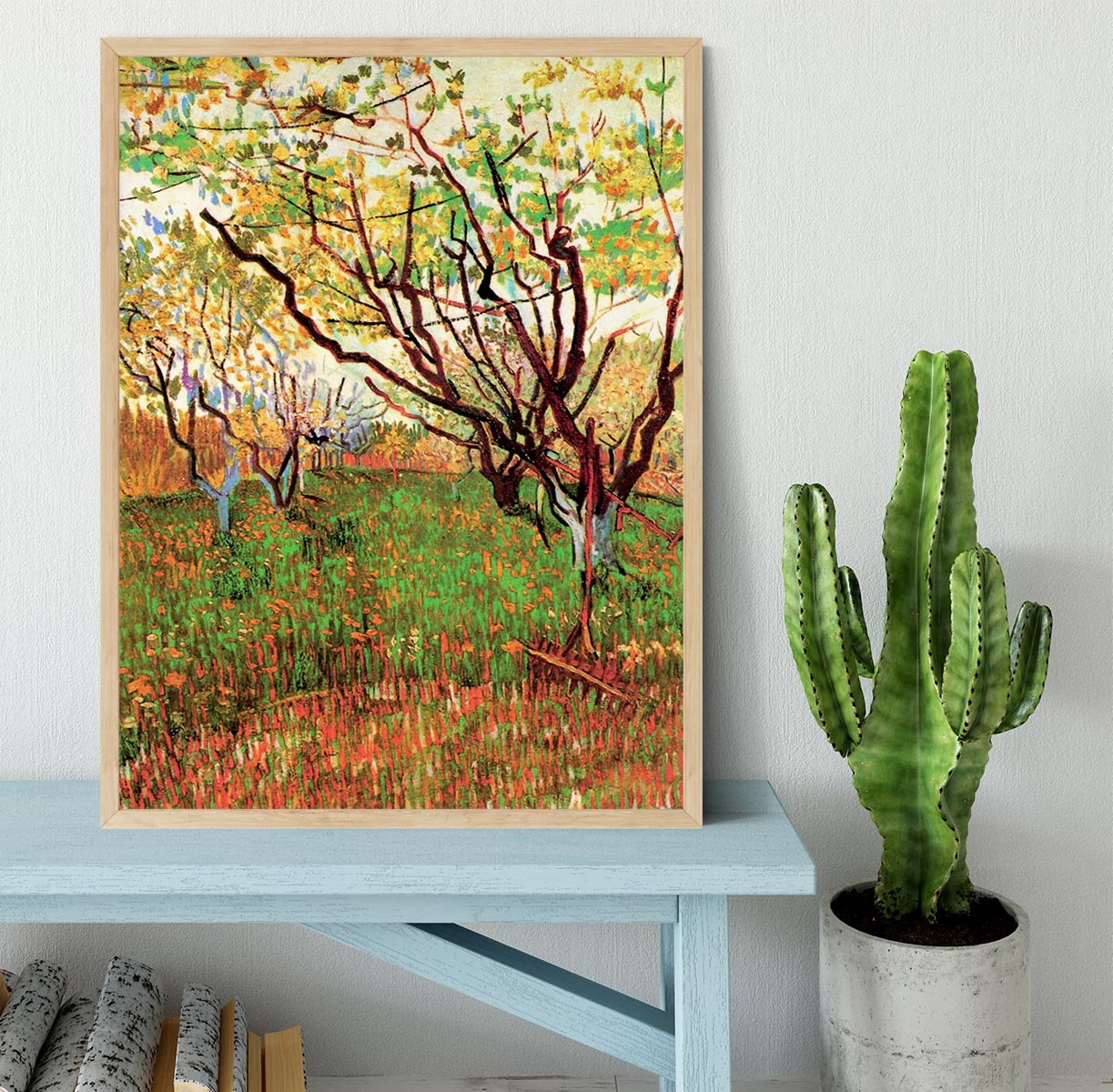 Orchard in Blossom by Van Gogh Framed Print - Canvas Art Rocks - 4