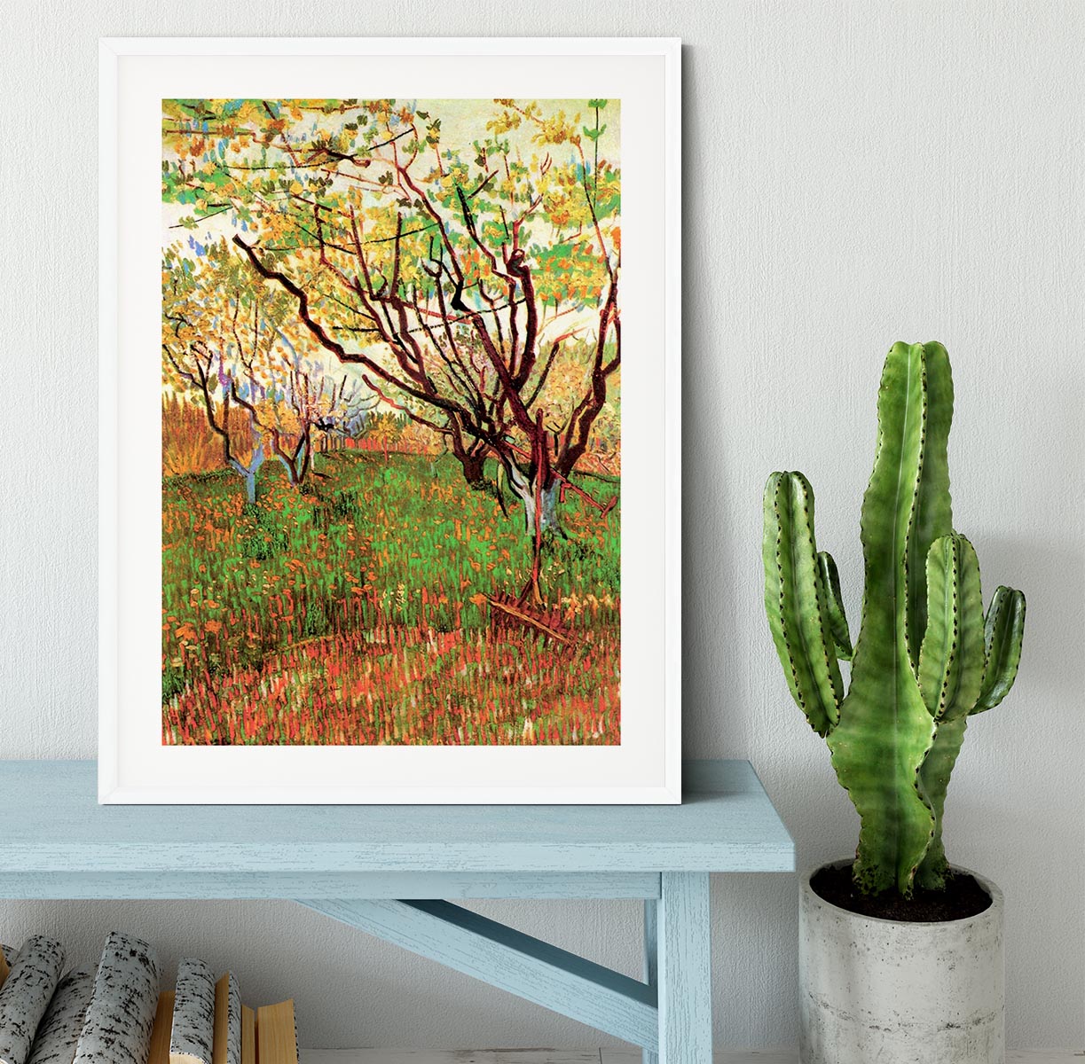 Orchard in Blossom by Van Gogh Framed Print - Canvas Art Rocks - 5