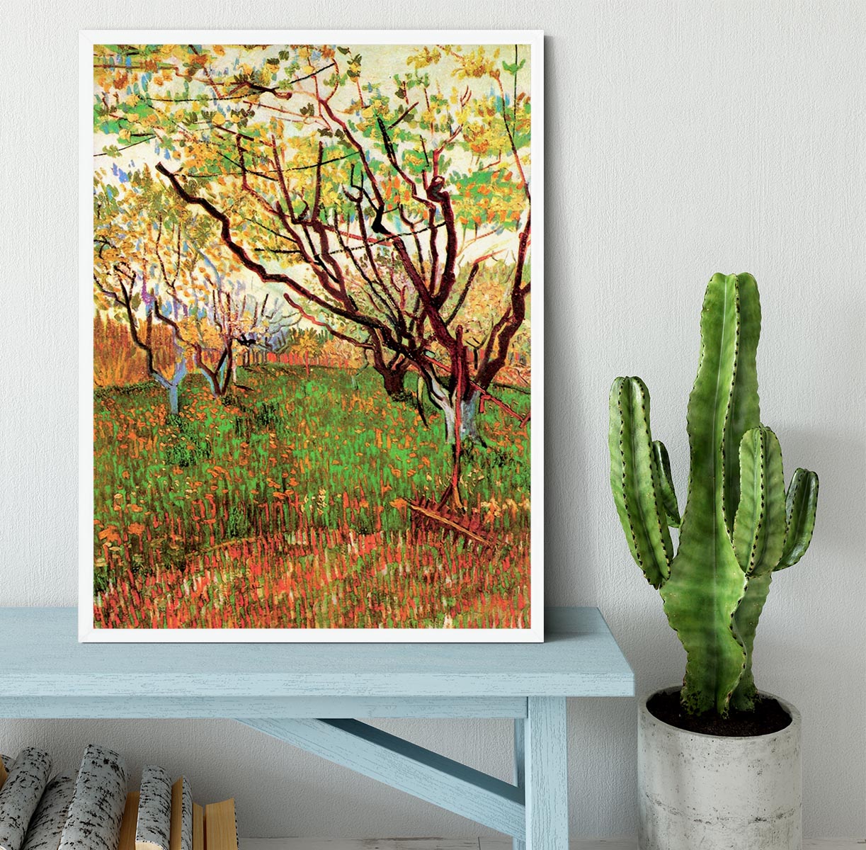Orchard in Blossom by Van Gogh Framed Print - Canvas Art Rocks -6