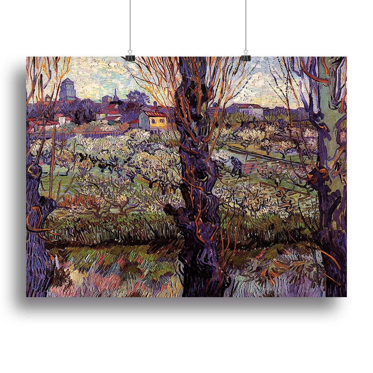 Orchard in Blossom with View of Arles by Van Gogh Canvas Print or Poster - Canvas Art Rocks - 2