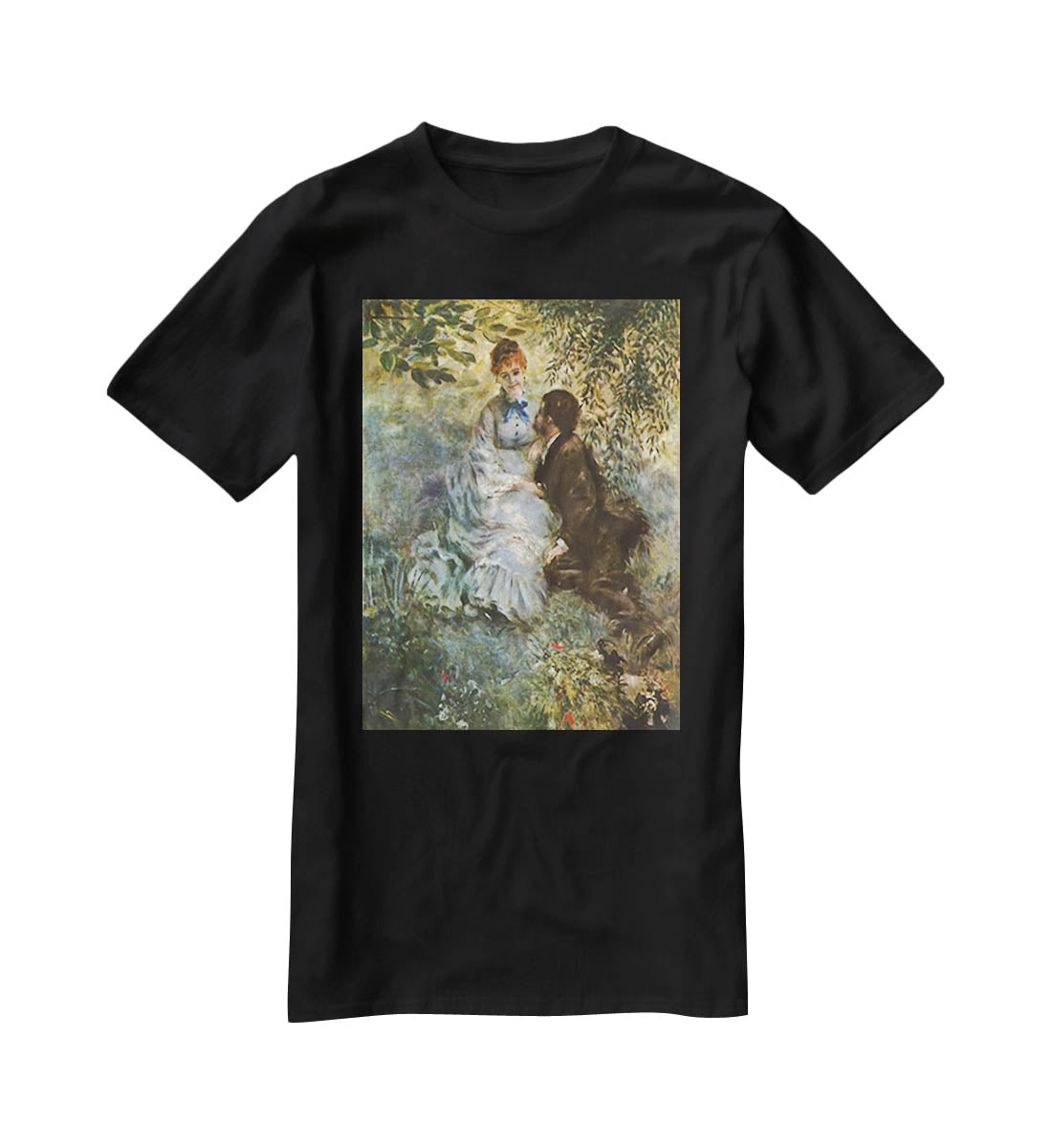 Pair of Lovers by Renoir T-Shirt - Canvas Art Rocks - 1