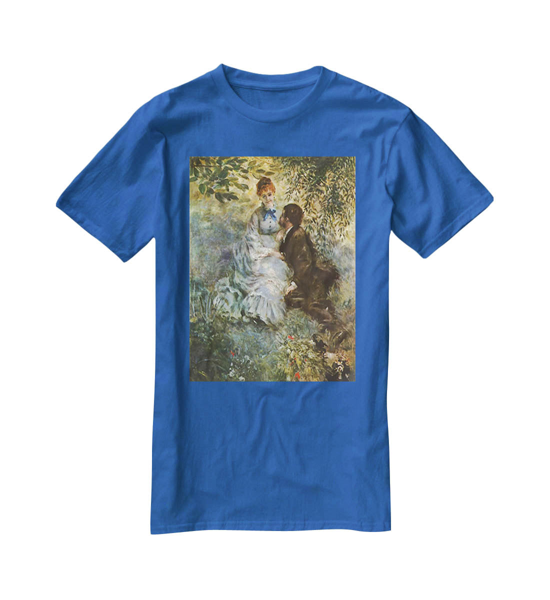 Pair of Lovers by Renoir T-Shirt - Canvas Art Rocks - 2