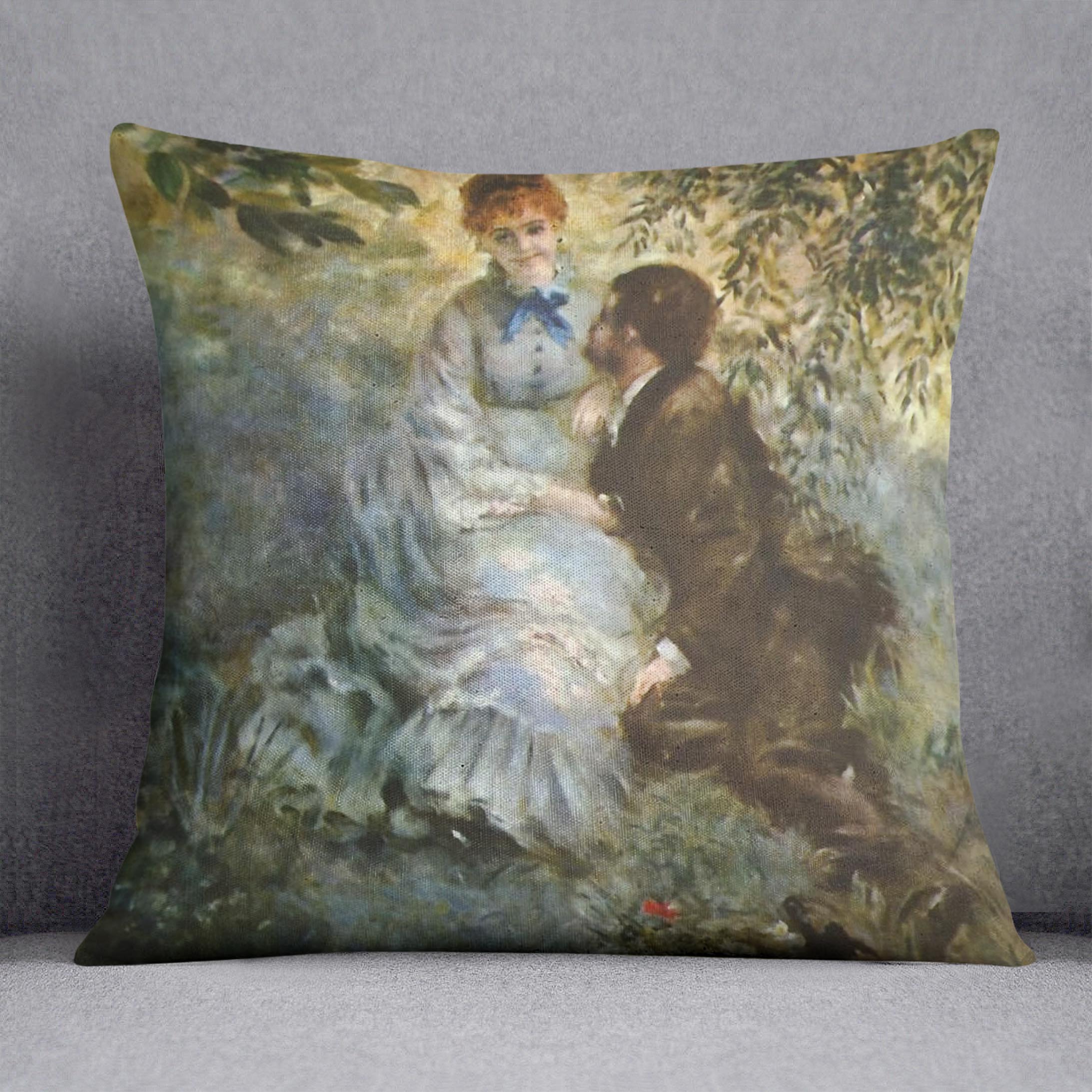 Pair of Lovers by Renoir Cushion