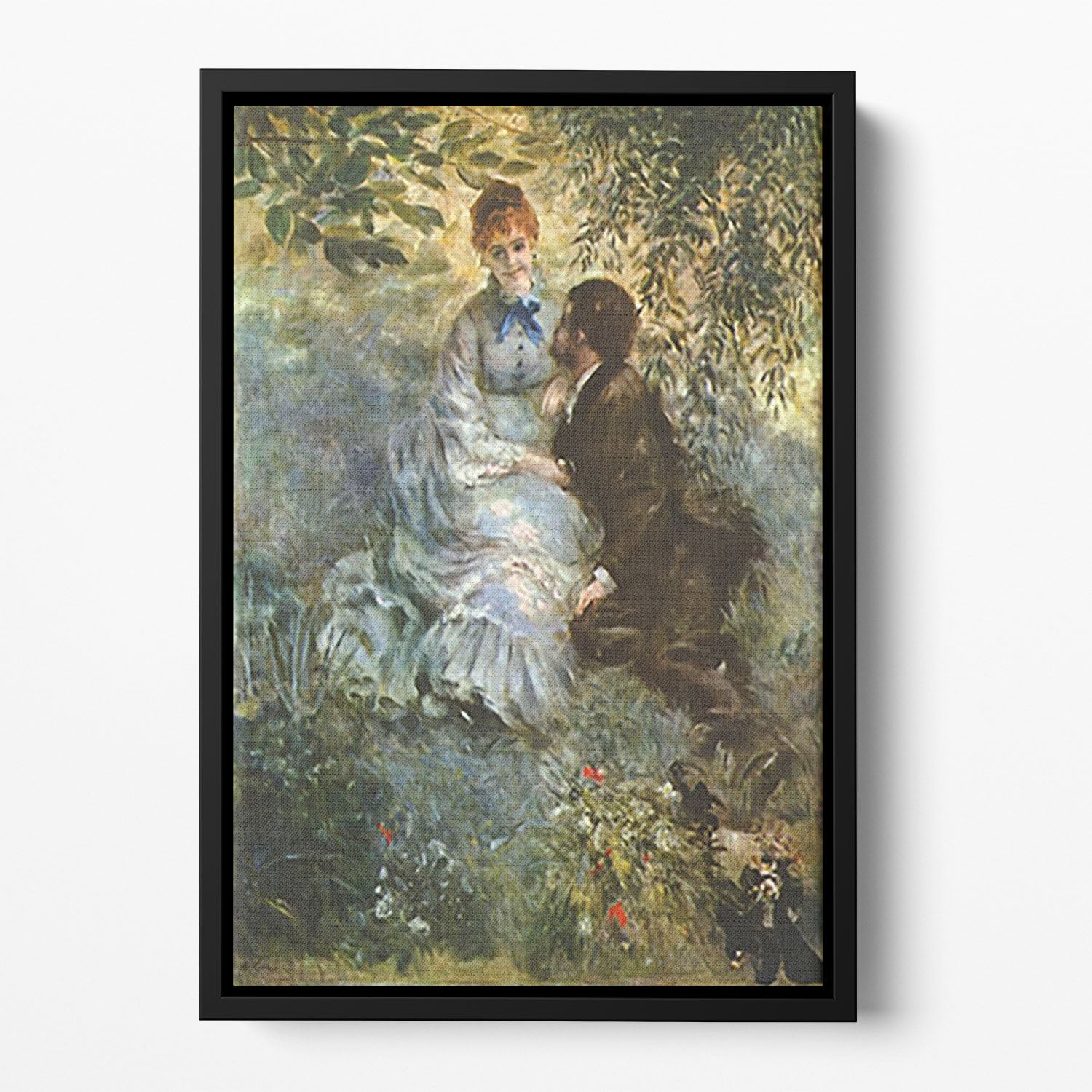 Pair of Lovers by Renoir Floating Framed Canvas