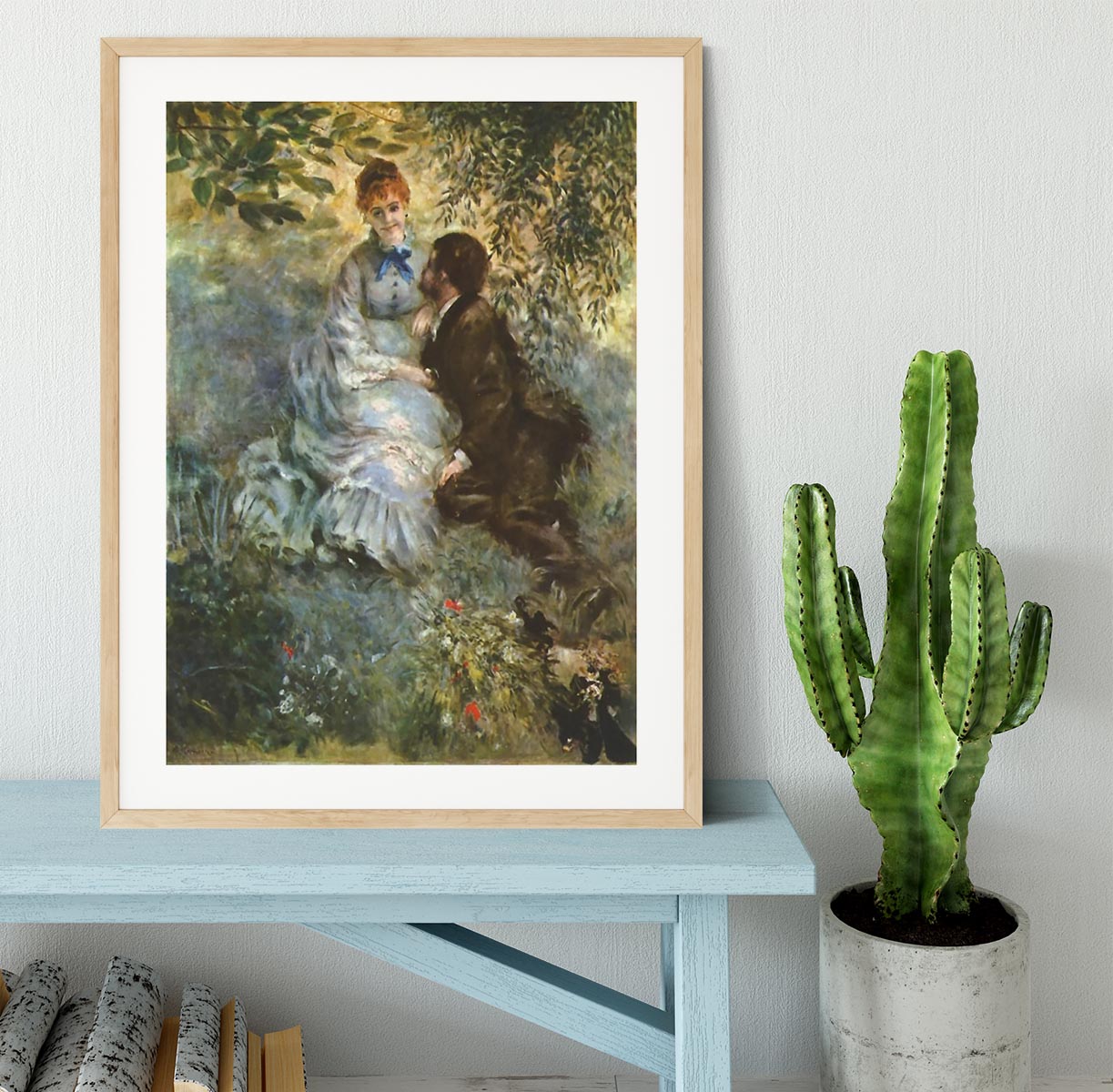 Pair of Lovers by Renoir Framed Print - Canvas Art Rocks - 3