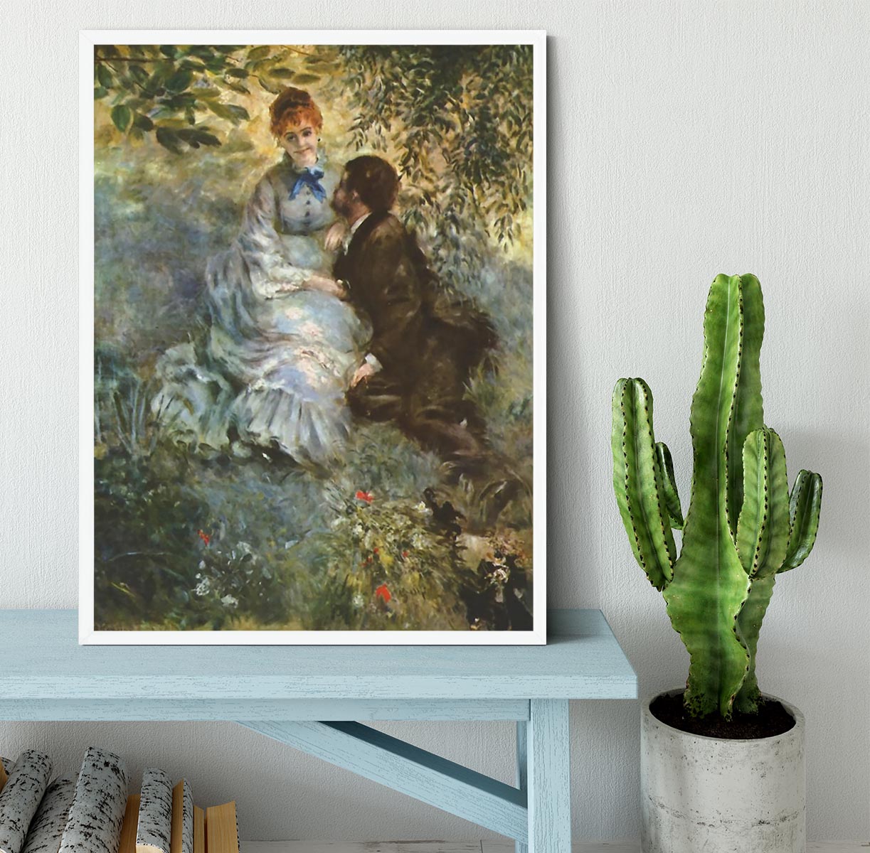 Pair of Lovers by Renoir Framed Print - Canvas Art Rocks -6