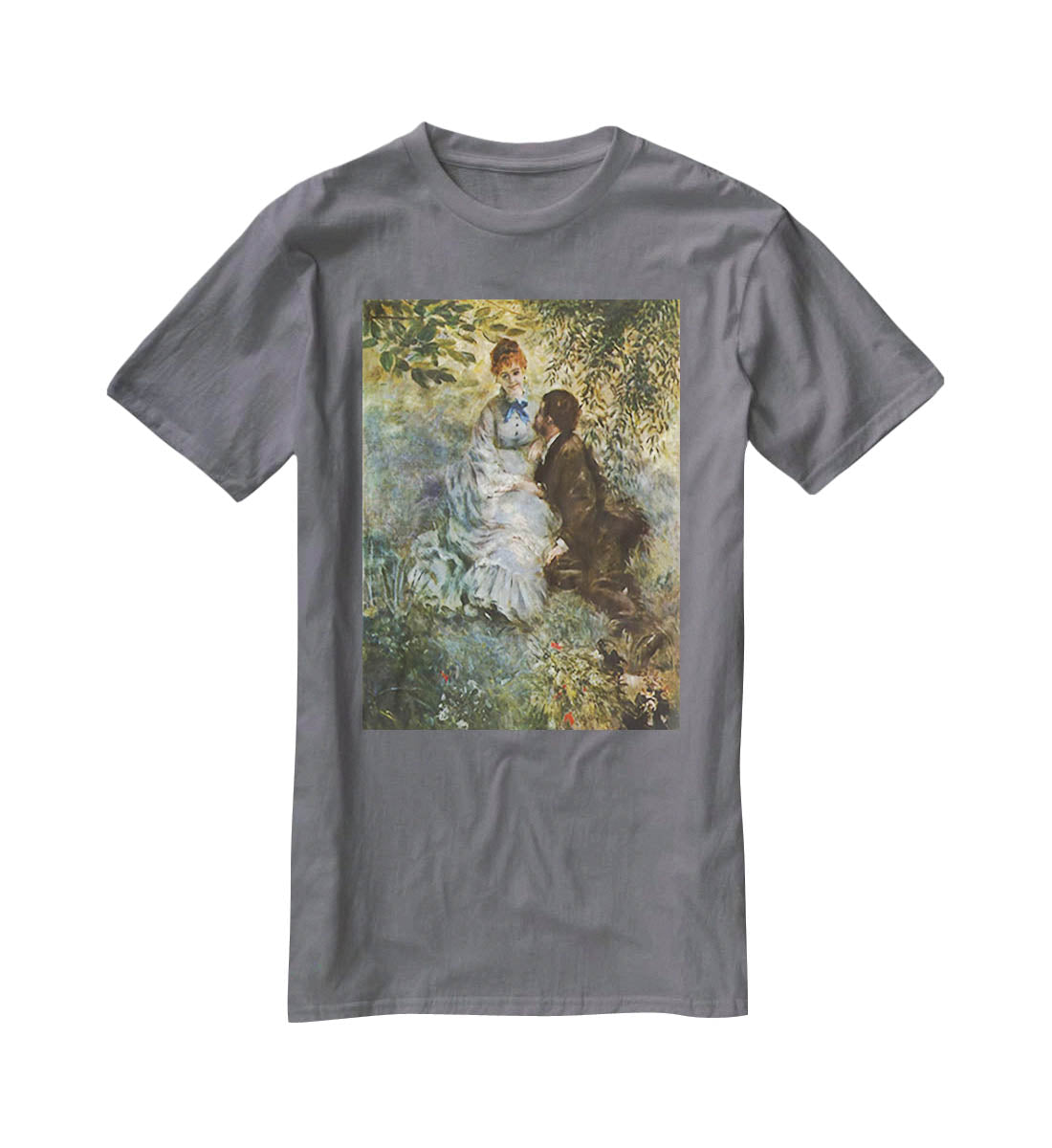 Pair of Lovers by Renoir T-Shirt - Canvas Art Rocks - 3