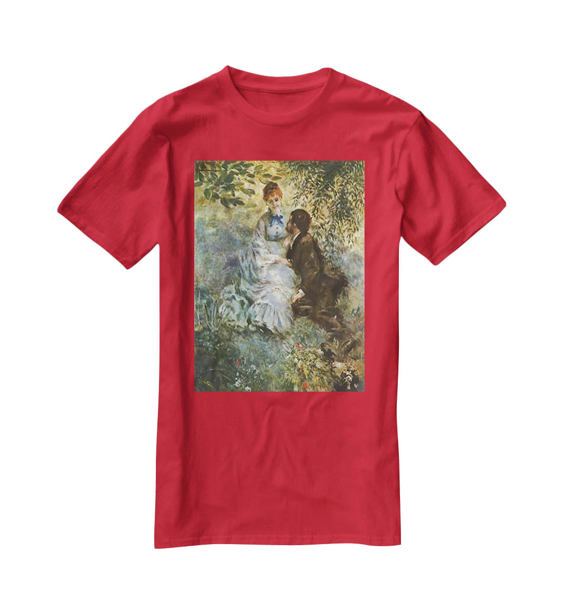Pair of Lovers by Renoir T-Shirt - Canvas Art Rocks - 4