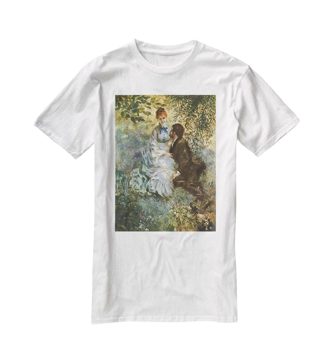 Pair of Lovers by Renoir T-Shirt - Canvas Art Rocks - 5