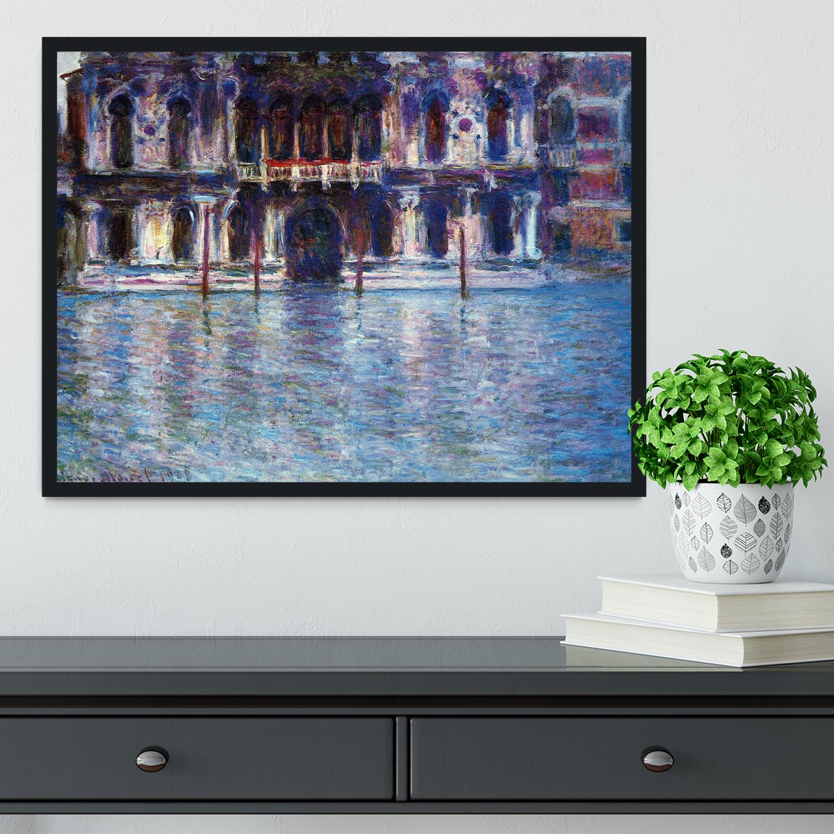 Palazzo 2 by Monet Framed Print - Canvas Art Rocks - 2