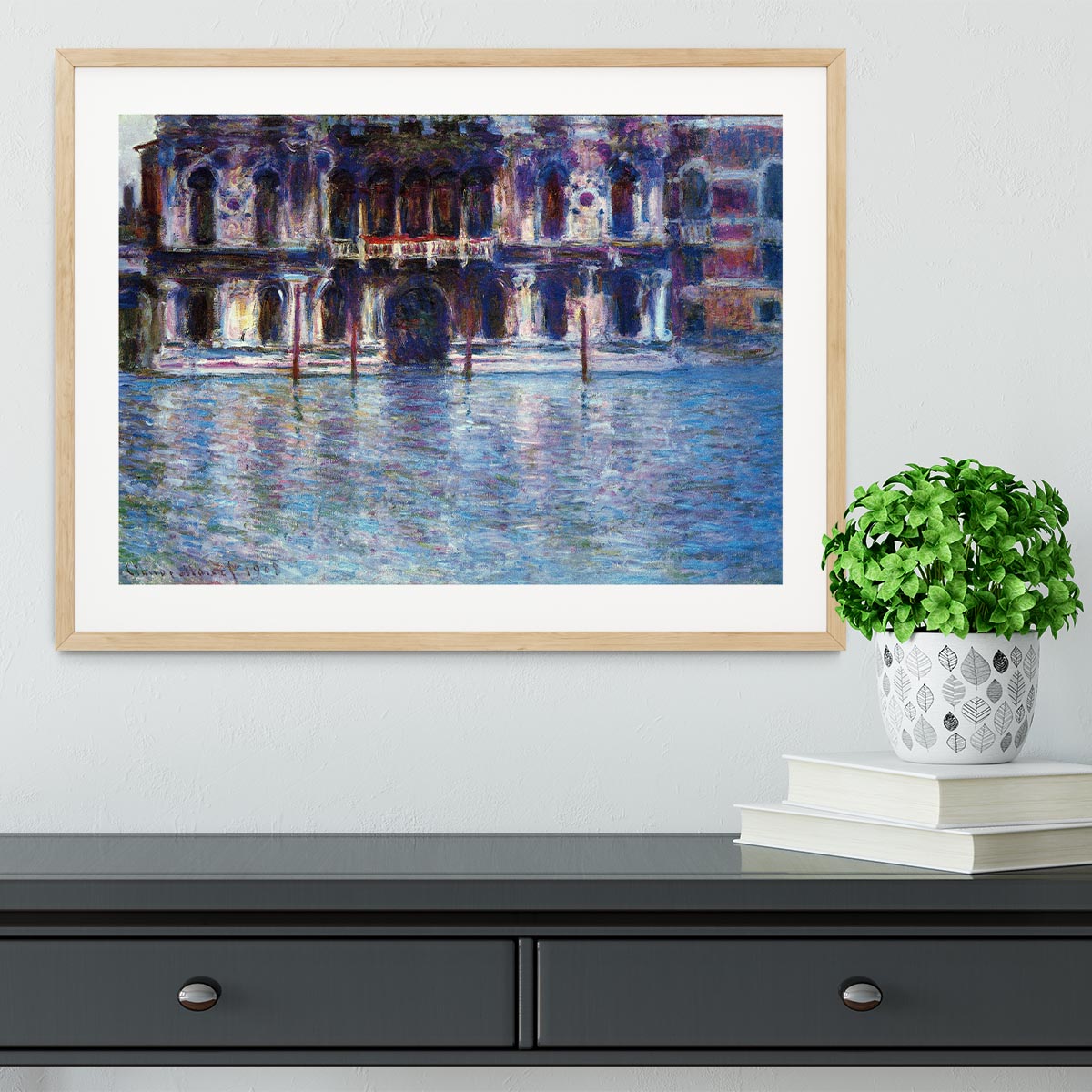 Palazzo 2 by Monet Framed Print - Canvas Art Rocks - 3