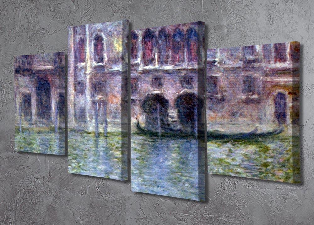Palazzo da Mula Venice by Monet 4 Split Panel Canvas - Canvas Art Rocks - 2