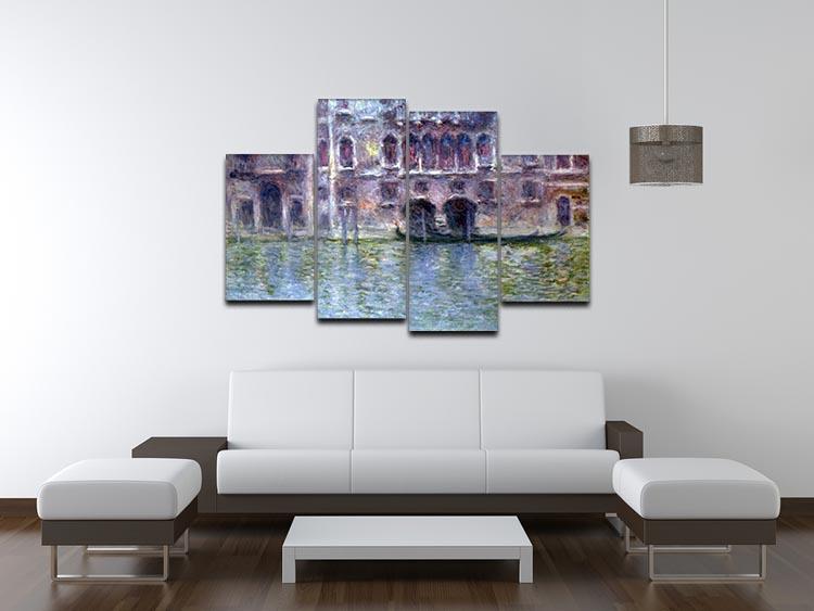 Palazzo da Mula Venice by Monet 4 Split Panel Canvas - Canvas Art Rocks - 3