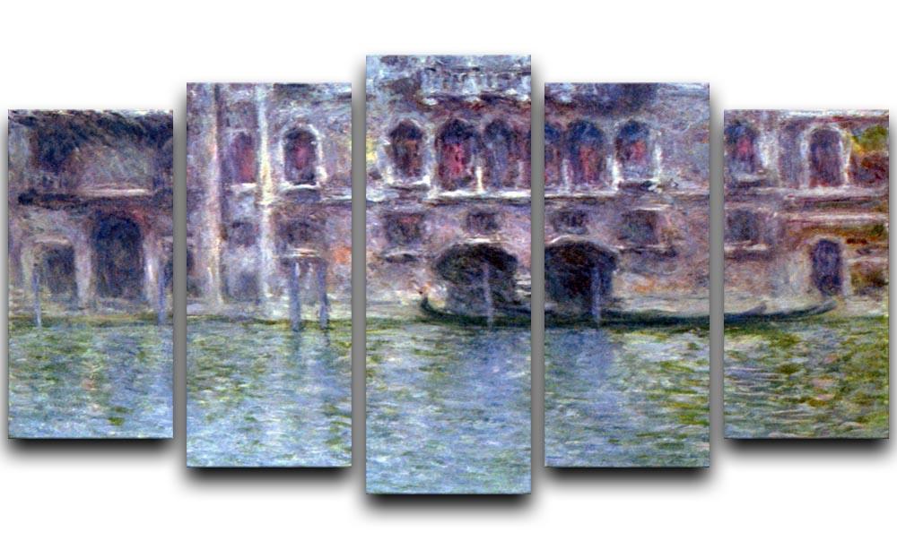 Palazzo da Mula Venice by Monet 5 Split Panel Canvas  - Canvas Art Rocks - 1
