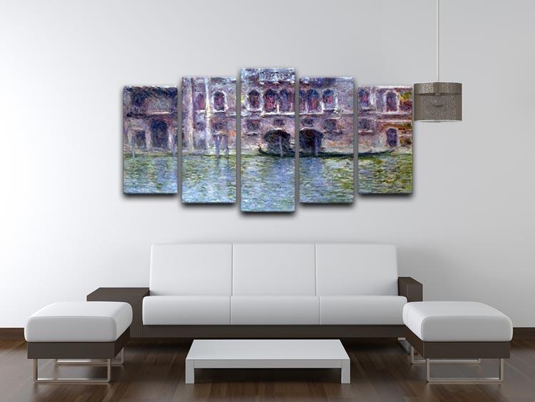 Palazzo da Mula Venice by Monet 5 Split Panel Canvas - Canvas Art Rocks - 3