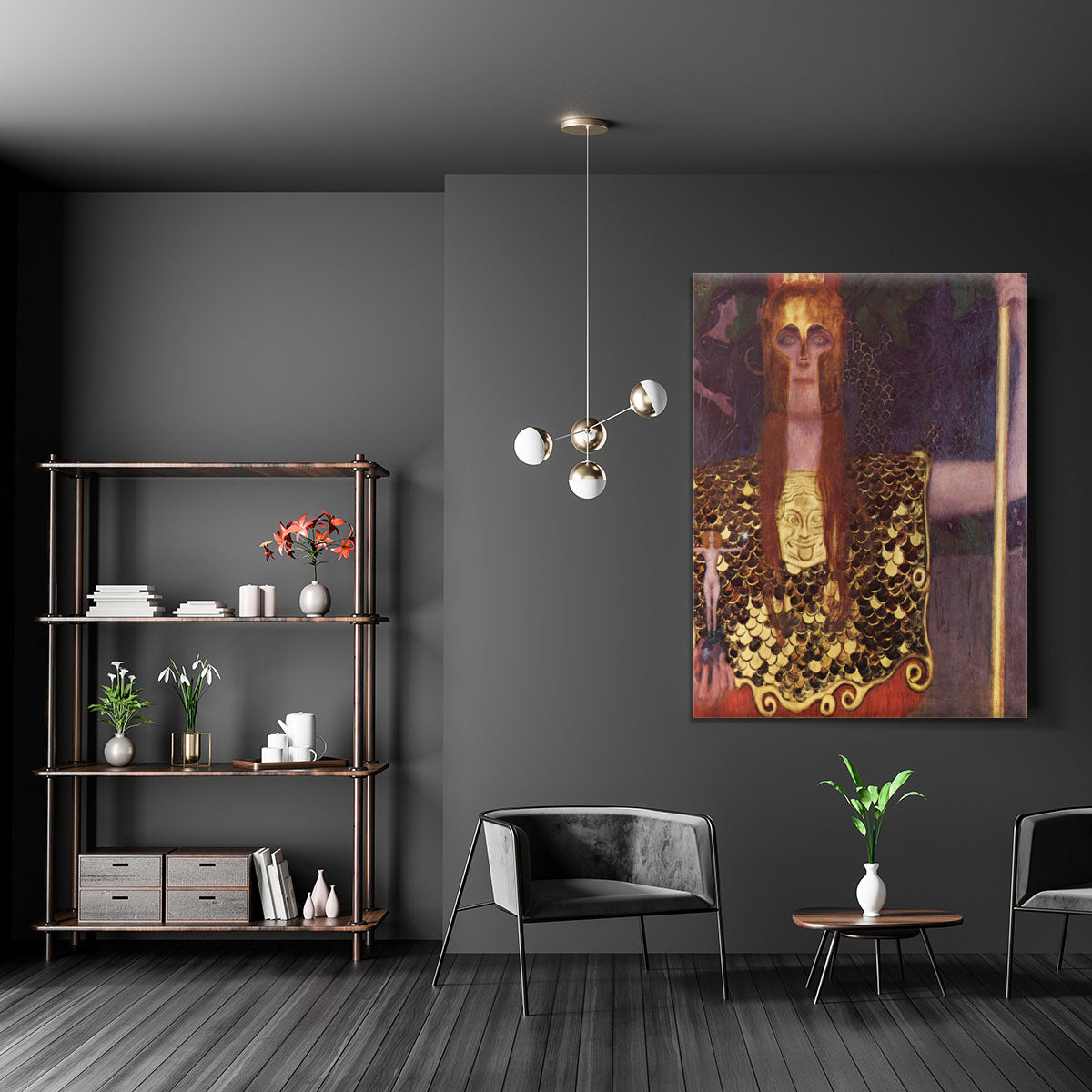 Pallas Athena by Klimt Canvas Print or Poster - Canvas Art Rocks - 5