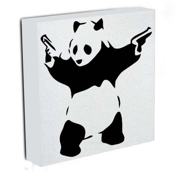 Banksy Panda with Guns Print - Canvas Art Rocks - 2