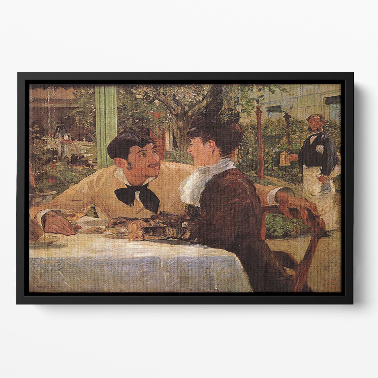 Pare Lathuille by Manet Floating Framed Canvas