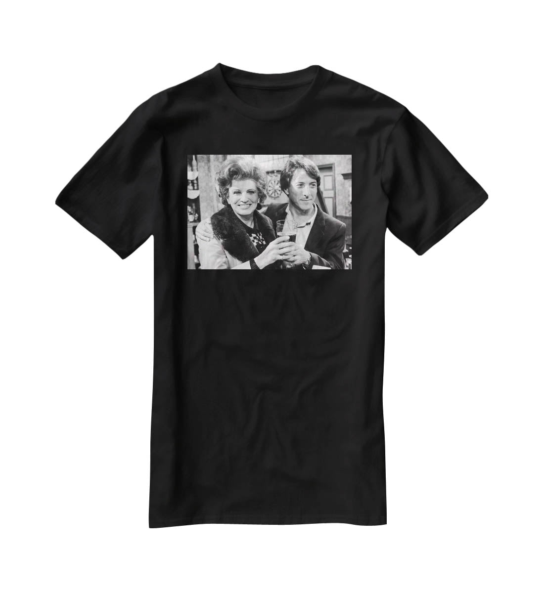 Pat Phoenix and Dustin Hoffman Rovers Return T-Shirt - Canvas Art Rocks - 1