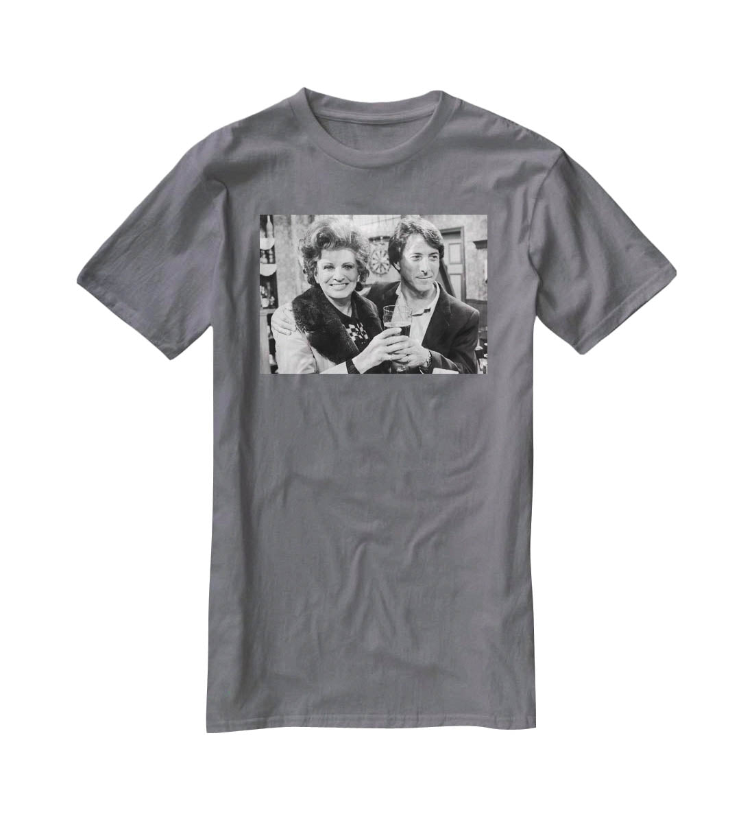 Pat Phoenix and Dustin Hoffman Rovers Return T-Shirt - Canvas Art Rocks - 3