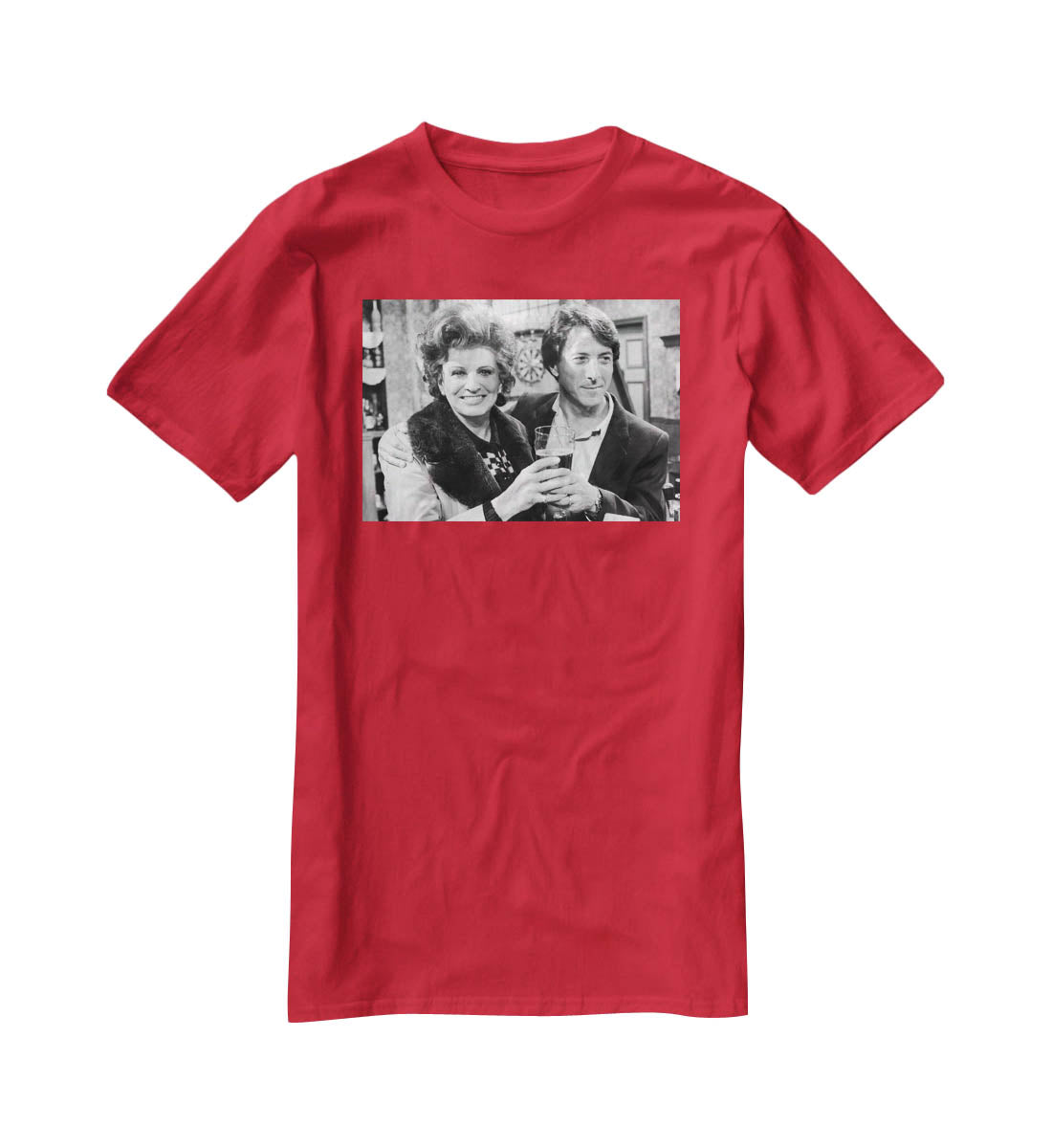 Pat Phoenix and Dustin Hoffman Rovers Return T-Shirt - Canvas Art Rocks - 4