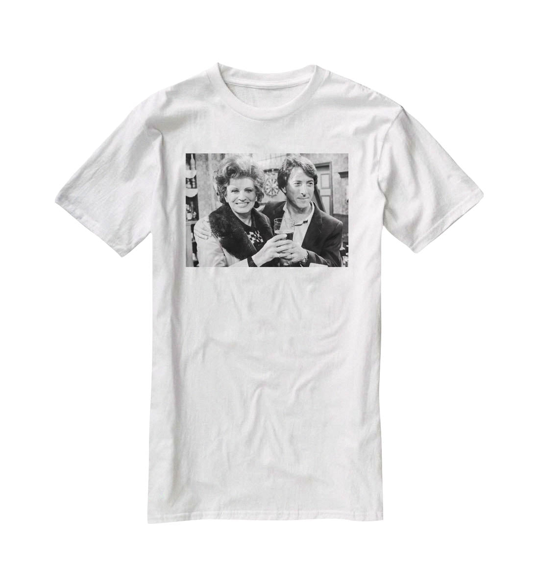 Pat Phoenix and Dustin Hoffman Rovers Return T-Shirt - Canvas Art Rocks - 5