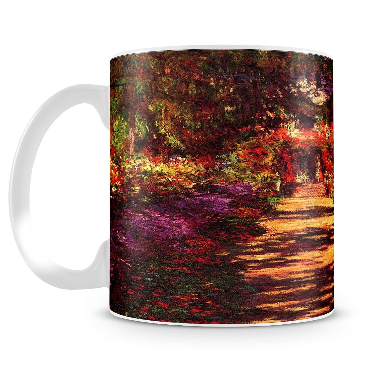 Path in Monets garden in Giverny by Monet Mug - Canvas Art Rocks - 4