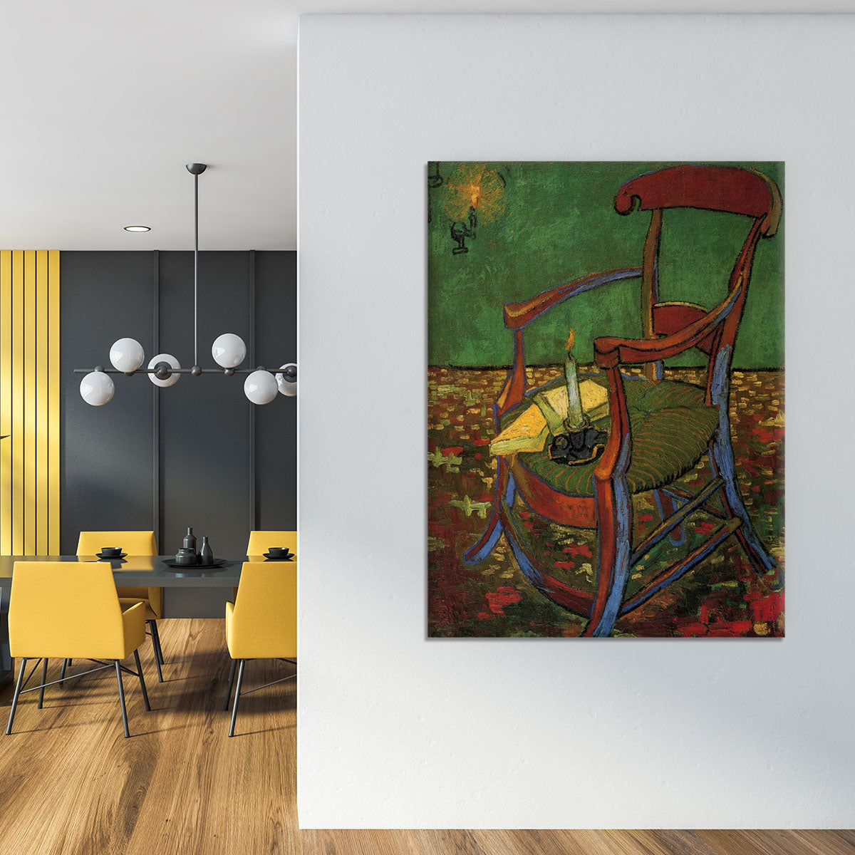 Paul Gauguin's Armchair by Van Gogh Canvas Print or Poster - Canvas Art Rocks - 4