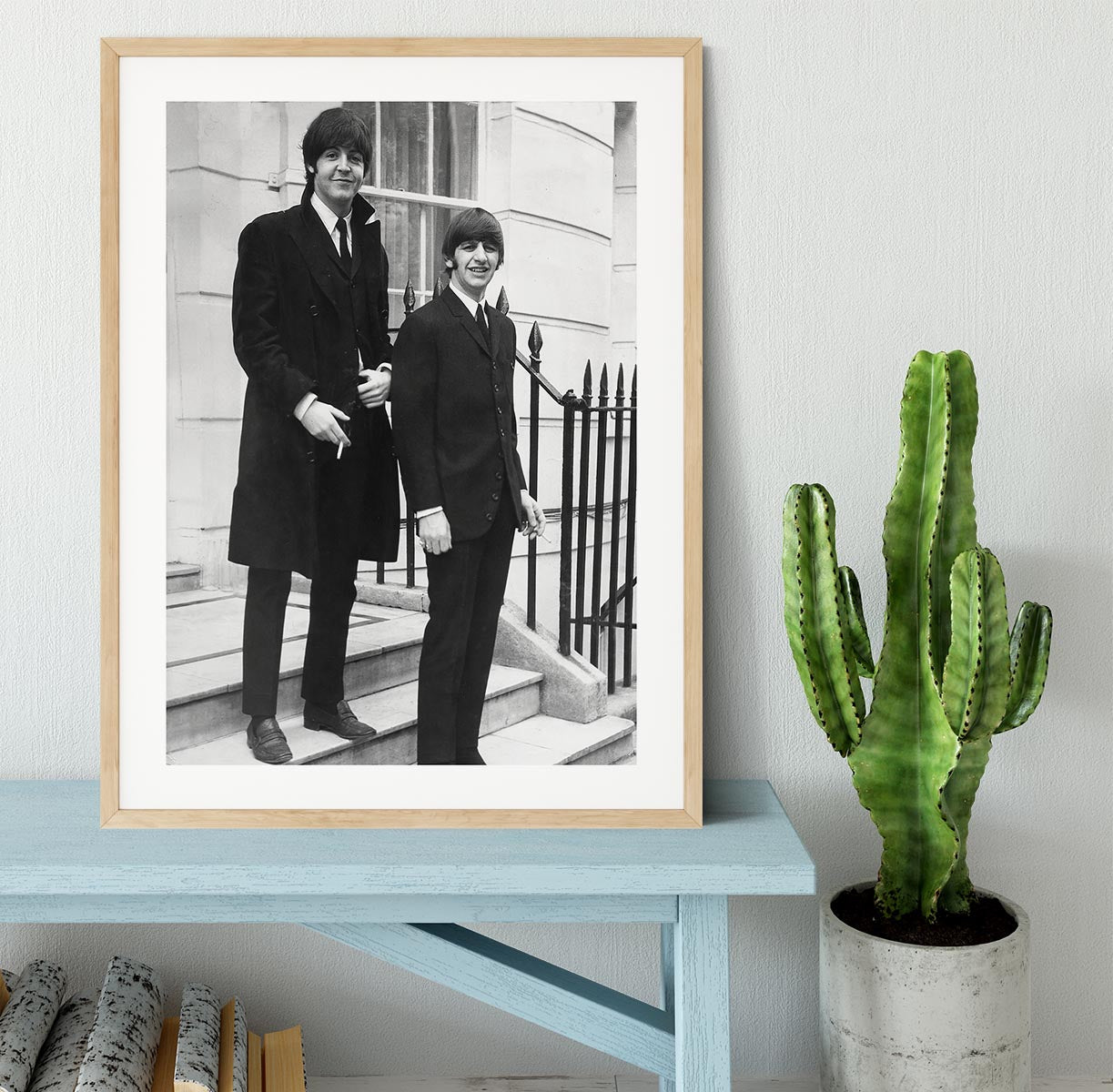 Paul McCartney and Ringo Starr going to collect their MBEs Framed Print - Canvas Art Rocks - 3