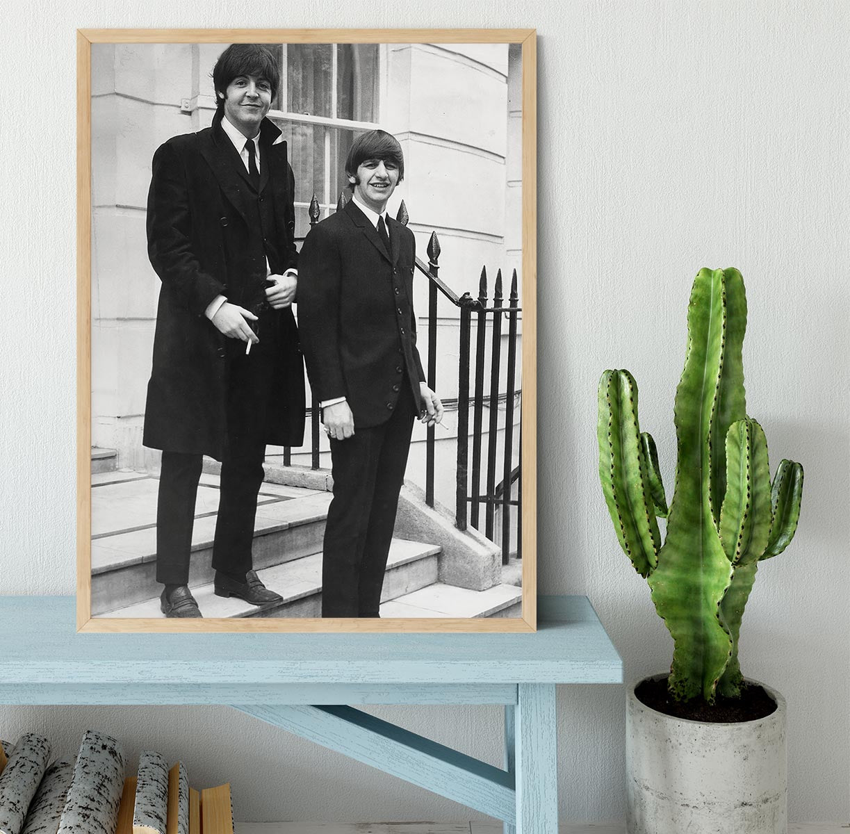 Paul McCartney and Ringo Starr going to collect their MBEs Framed Print - Canvas Art Rocks - 4
