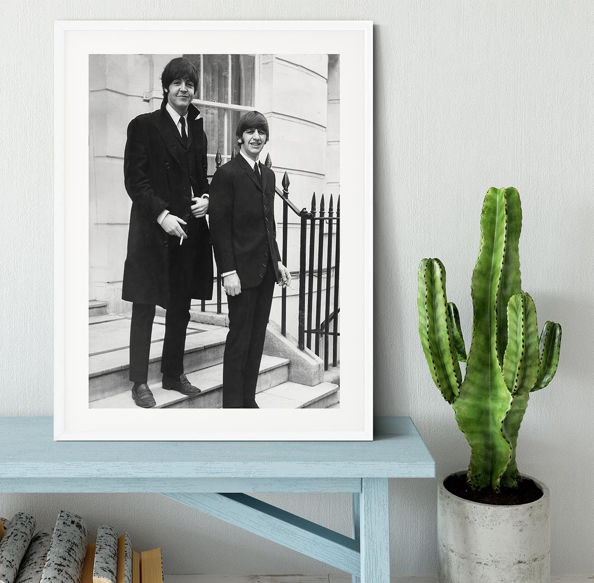 Paul McCartney and Ringo Starr going to collect their MBEs Framed Print - Canvas Art Rocks - 5