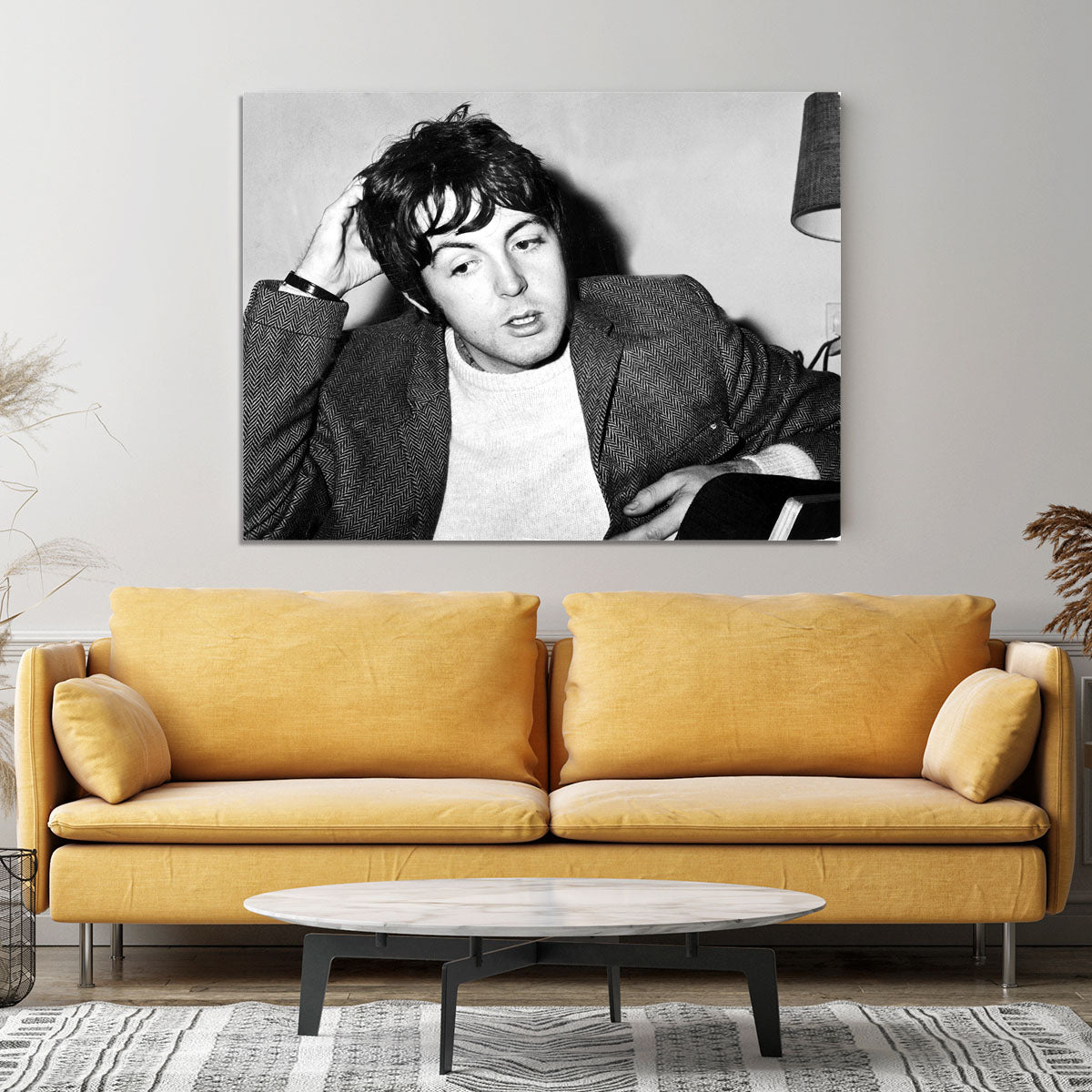 Paul McCartney being interviewed Canvas Print or Poster - Canvas Art Rocks - 4
