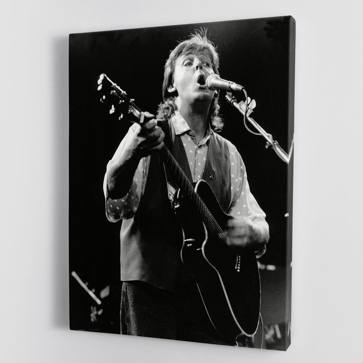 Paul McCartney on stage in 1989 Canvas Print or Poster - Canvas Art Rocks - 1