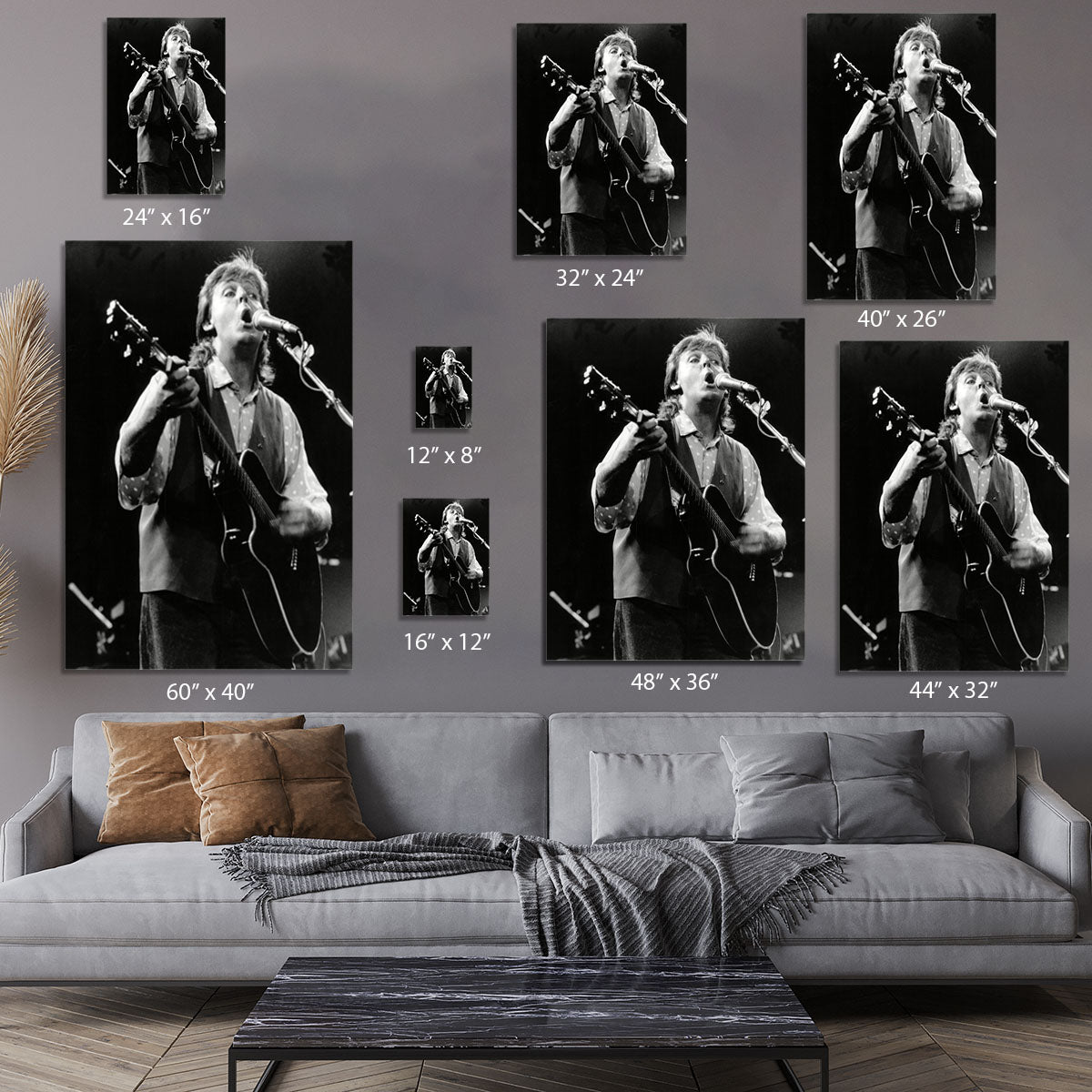 Paul McCartney on stage in 1989 Canvas Print or Poster - Canvas Art Rocks - 7